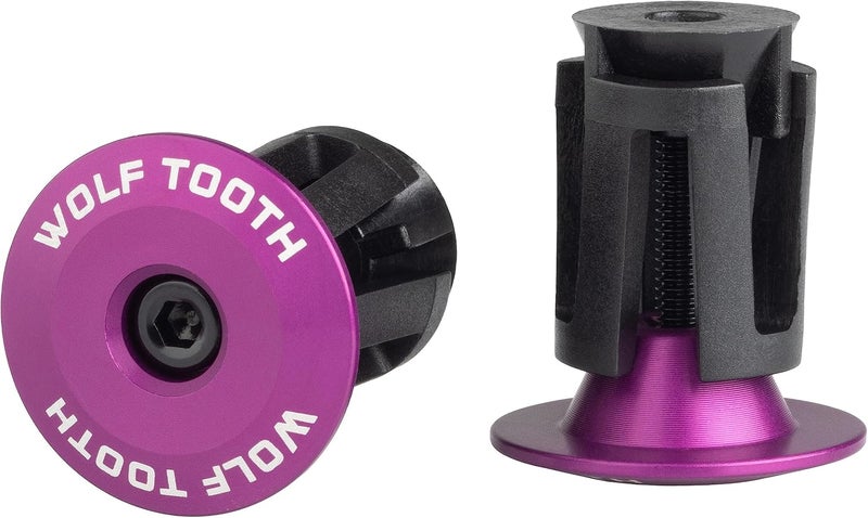 Alloy Bar End Plugs (Set of 2) - Purple